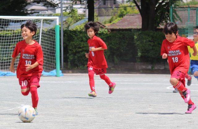 南大沢FCさん練習試合の写真