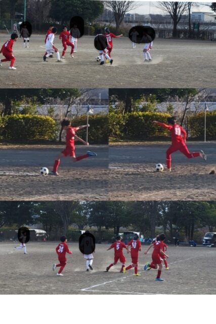 南陽台FCさん5年生との練習試合の写真