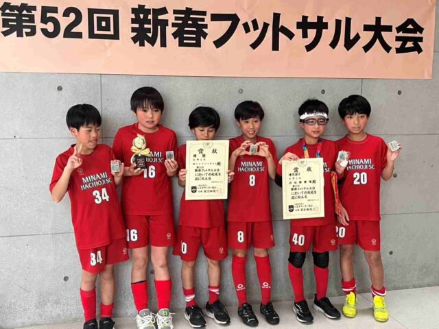 HFA　52回新春フットサル　大会　1/4から2/11の写真